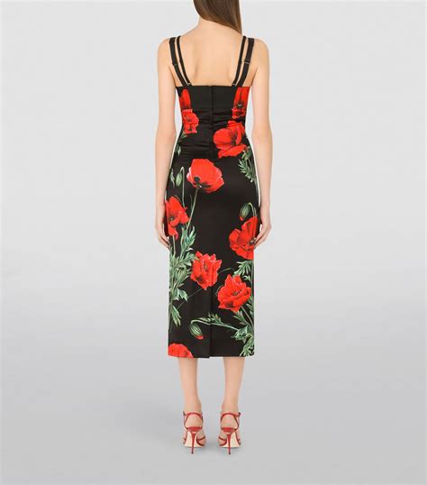 dolce gabbana floral midi dress.